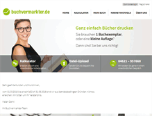 Tablet Screenshot of buchvermarkter.de